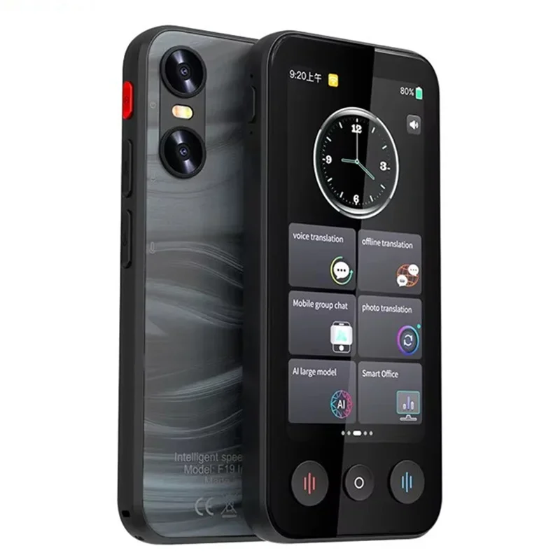F19 Portable AI Intelligent Translation Machine Conference Screen Multi Application Video Call Translator 24 Offline Languages