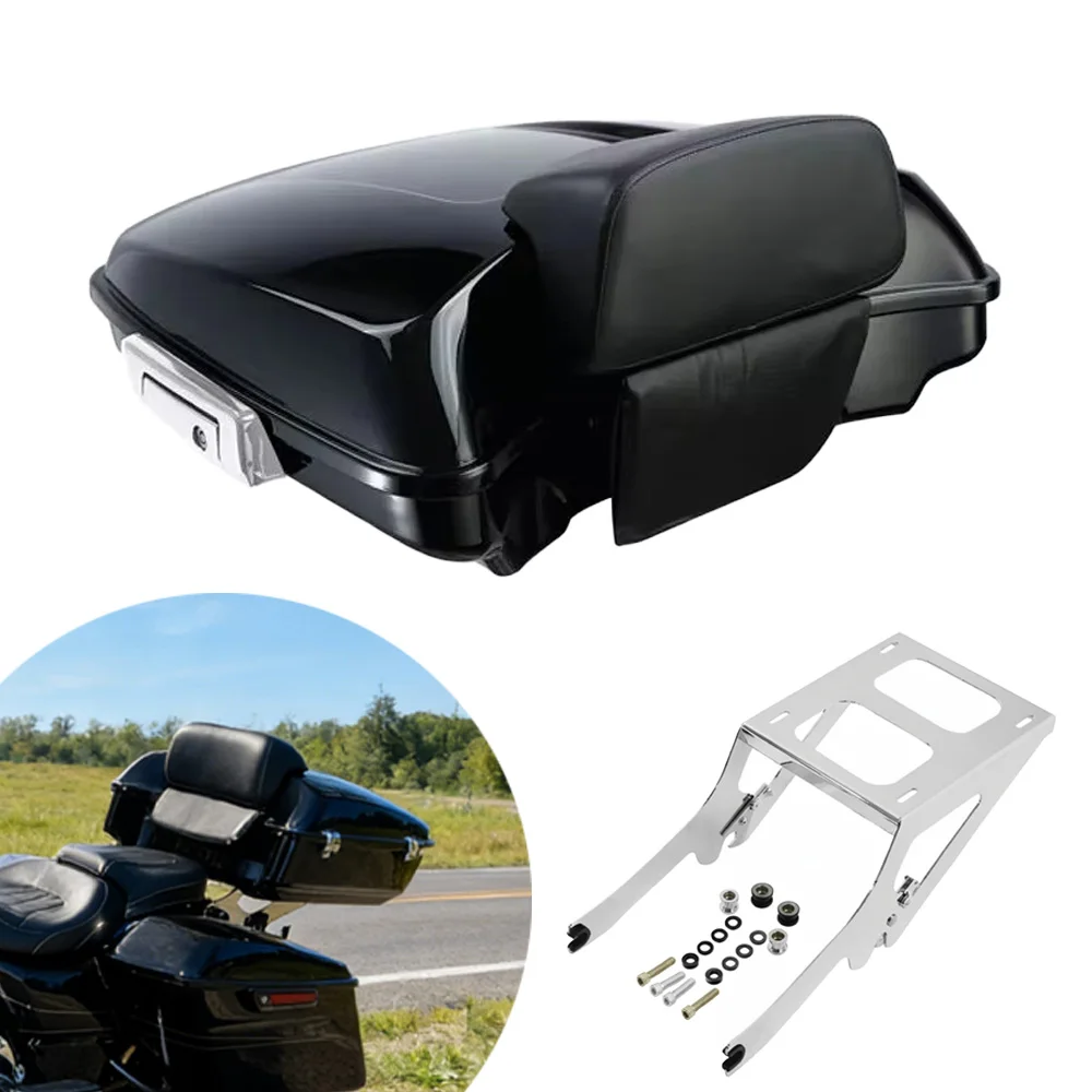 

For Street Bob Softail Standard FXST FLSL FLDE 114 FLHCS 18-25 Touring Razor Tour Pak Pack Tail box Case Box Luggage Mount Rack