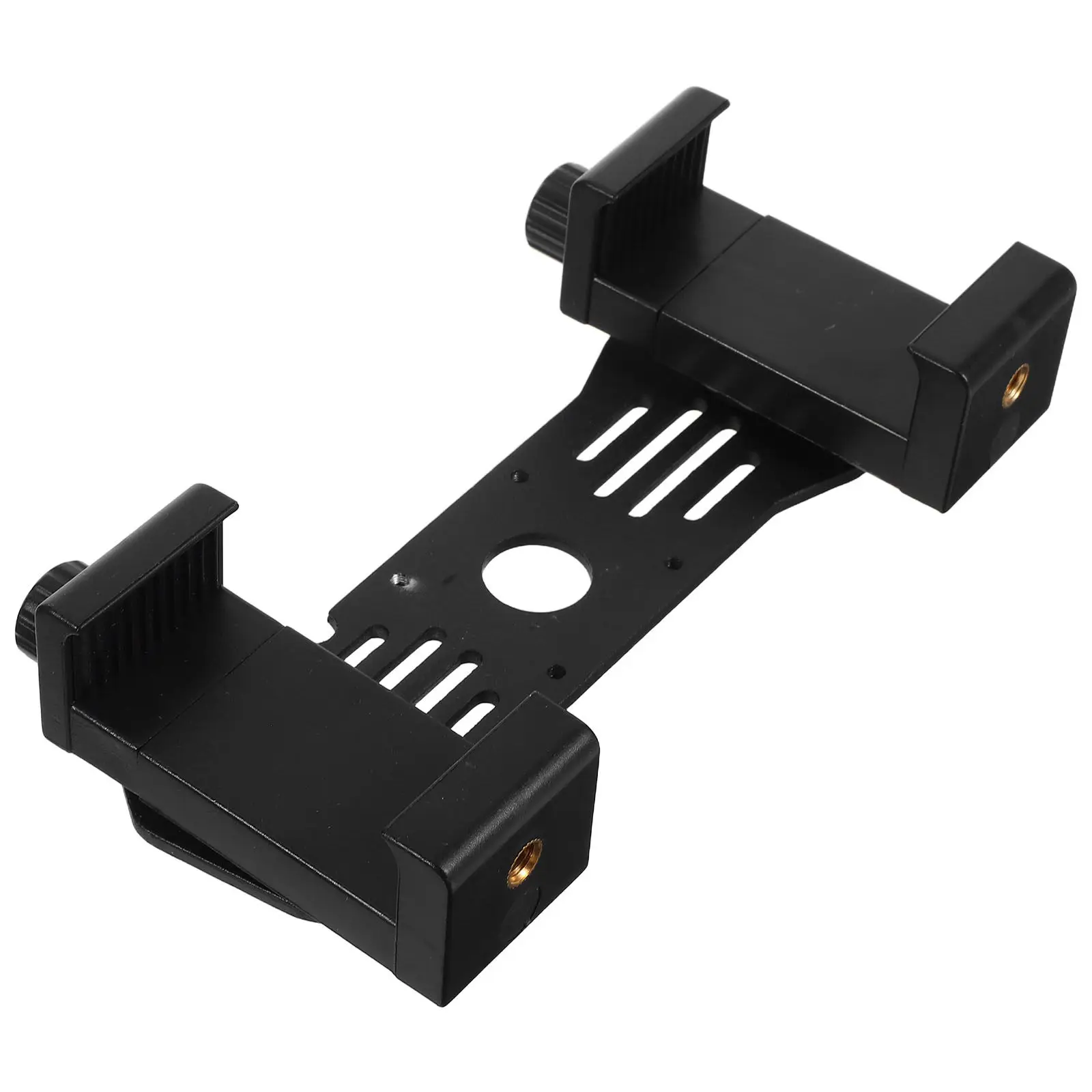 Metal Rearview Mirror Dash Cam Mount Holder Black For Commute Driving Recorder Double Clamp Stable Car Interior