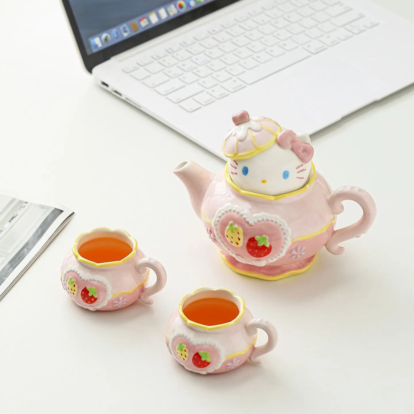 

New Original cartoon girls Kitty Water cup set gift