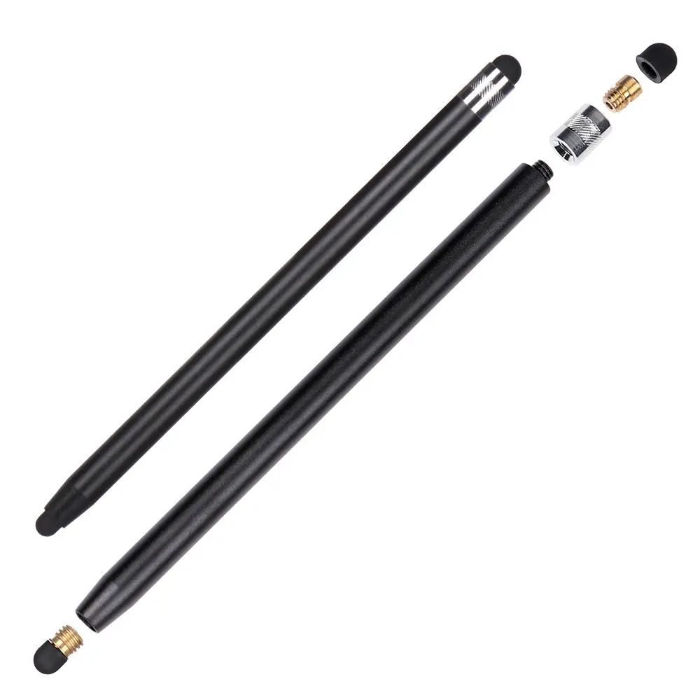 Stylet tactile universel à double tête, pointes en silicone pour touristes, tablette, téléphone, stylo à écran tactile, stylo à dessin portable léger