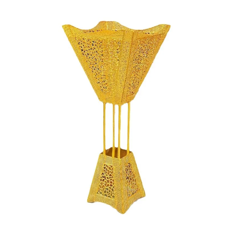 

Metal hollow large aromatherapy burner golden carbon incense burner