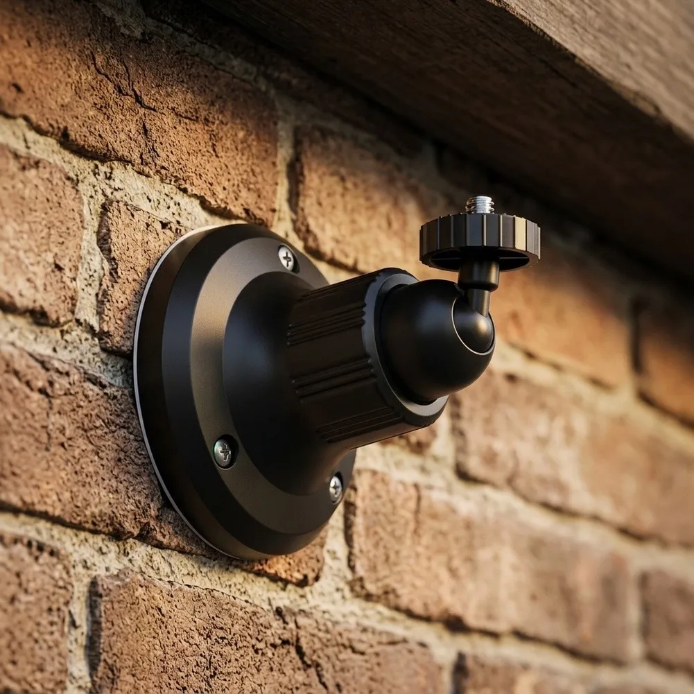 Adjustable 360 Degree Rotating Camera Mount Base With 1/4 Screw Hole Magnetic Bracket For Security Surveillance Installation