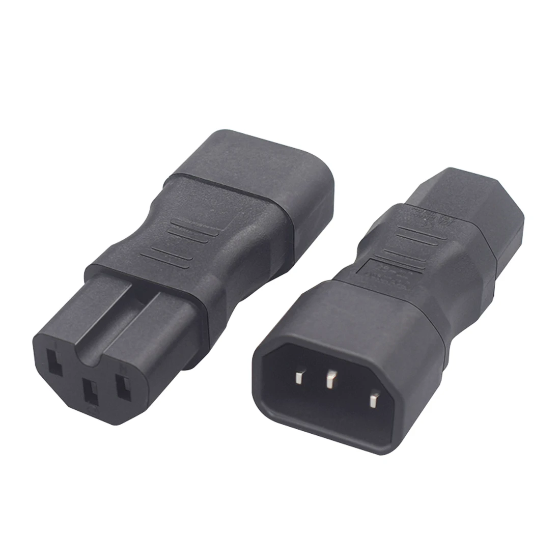 

10pcs C14-C15 Socket IEC 320 C14 to C15 Extension Conveter PDU UPS Outlet Inline Cable Electrical AC Power Adapter Conversion