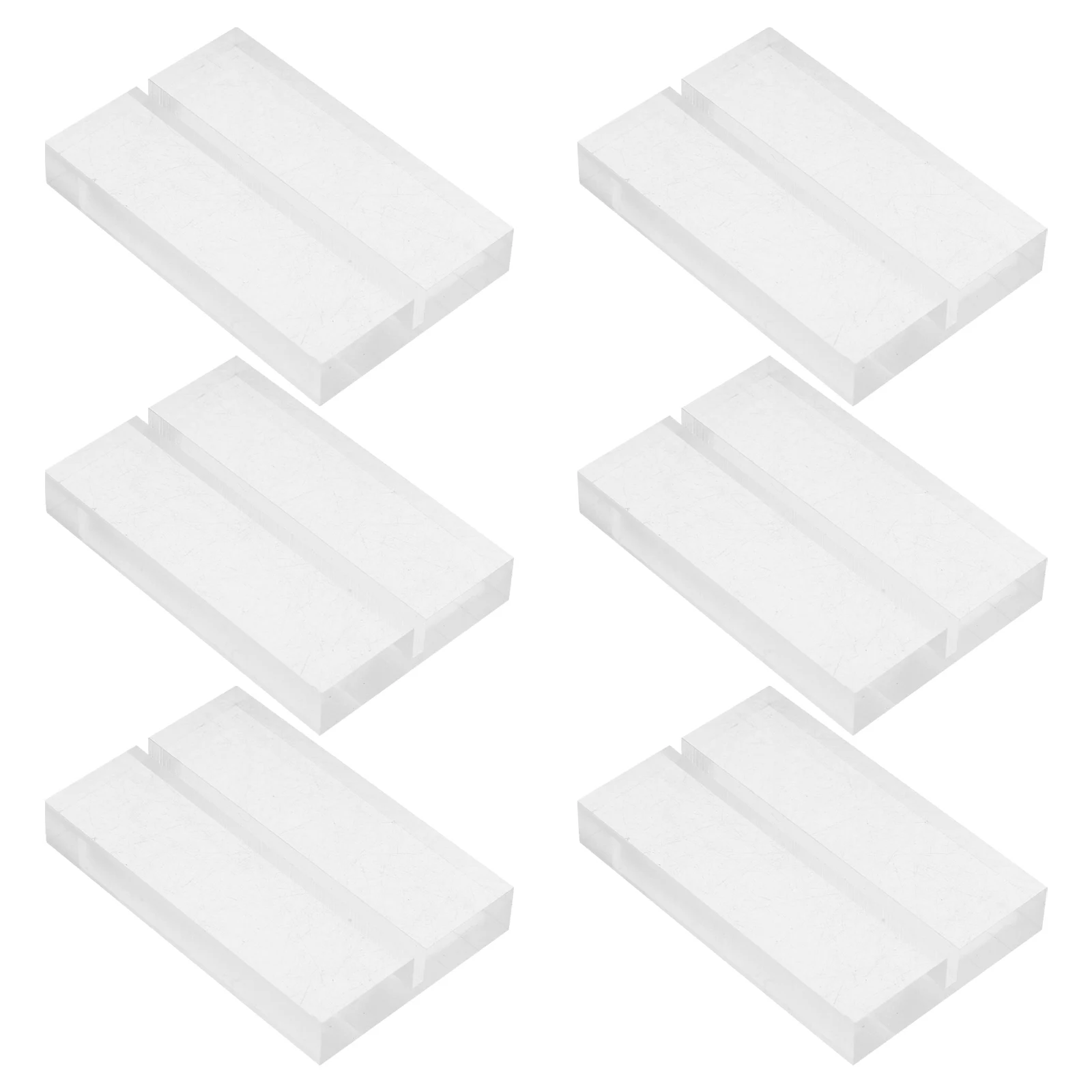 

6 Pcs Table Number Holders Card Seat Dining Picture Wooden Base Sign Display Stand Name Holder Wedding Party Kitchen Bar