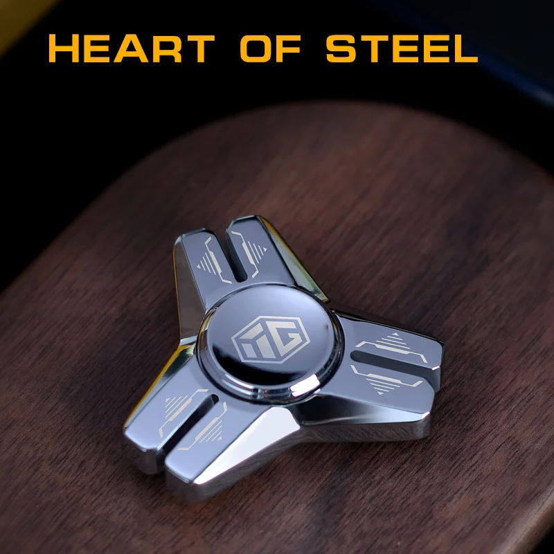 Edelstahl Metall Hand Spinner Anti-Angst EDC Zappeln Spielzeug für Erwachsene Kinder Kreative Metall Dreieck Stress Relief Spielzeug