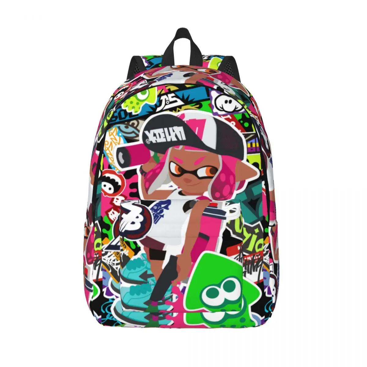 

Splatoon Game for Men Women Student School Bookbag Cute Octopus Daypack Middle High College Hiking