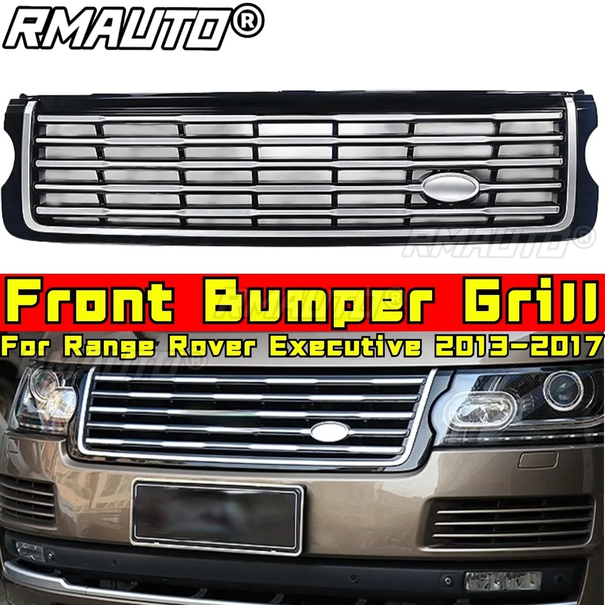 Car Grille Racing Grills Front Grill Front Bumper Grill Chin Body Kit For Range Rover Executive 2013-2017 Car Accessories