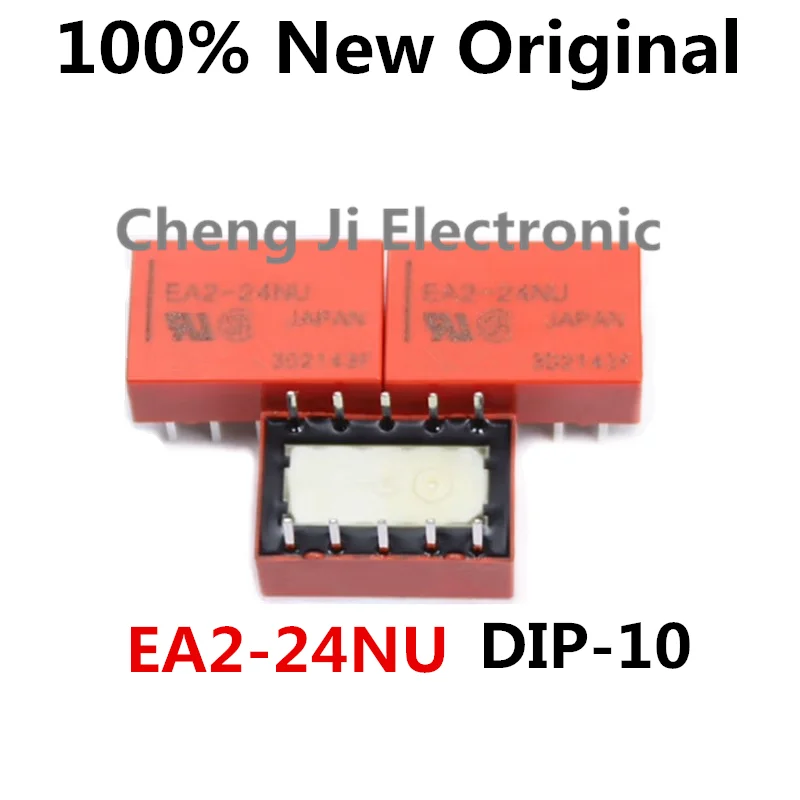 5-10PCS/Lot EA2-5NU 、EA2-12NU 、EA2-24NU DIP-10 New Original Signal Relay 1A DPDT EA2-5NU-L、EA2-12NU-L 、EA2-24NU-L