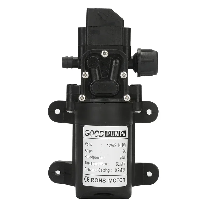 1pcs Automatic Flow Switch 6L/Min DC12V 70W 130PSI AUTO Diaphragm Water Pump Small Safe High Pressure Self Priming Pumps image 6