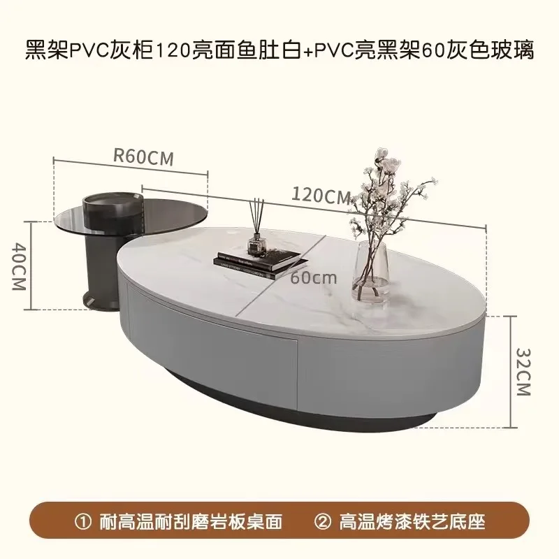 Quality Assured Modern Coffee Table Clean Simple Lines Stone Coffee Table Living Room Hotel