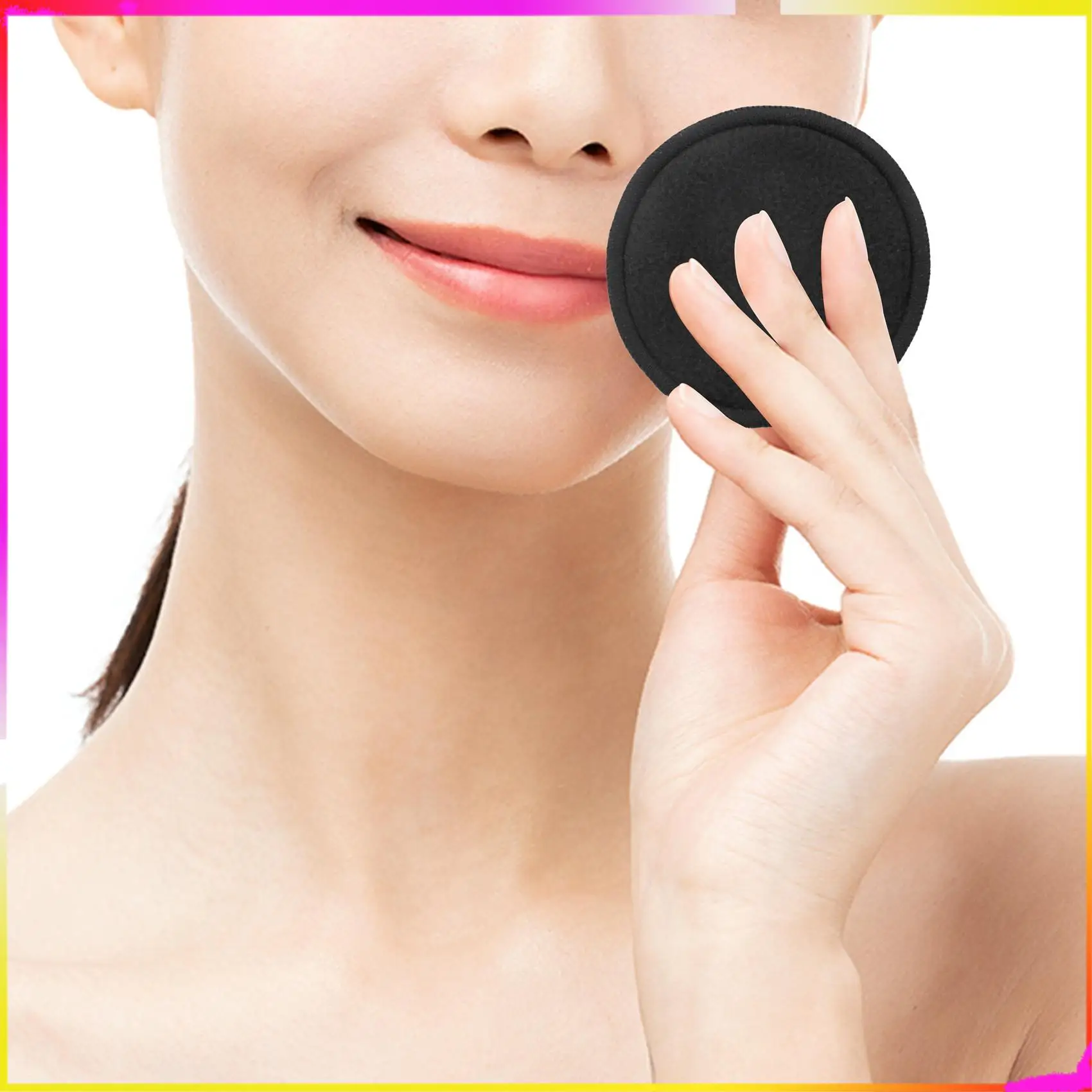 M04k 16 pçs reutilizáveis algodão de bambu compõem almofadas removedoras lavável camada tripla cuidados com a pele facial limpar almofadas almofada de limpeza com saco