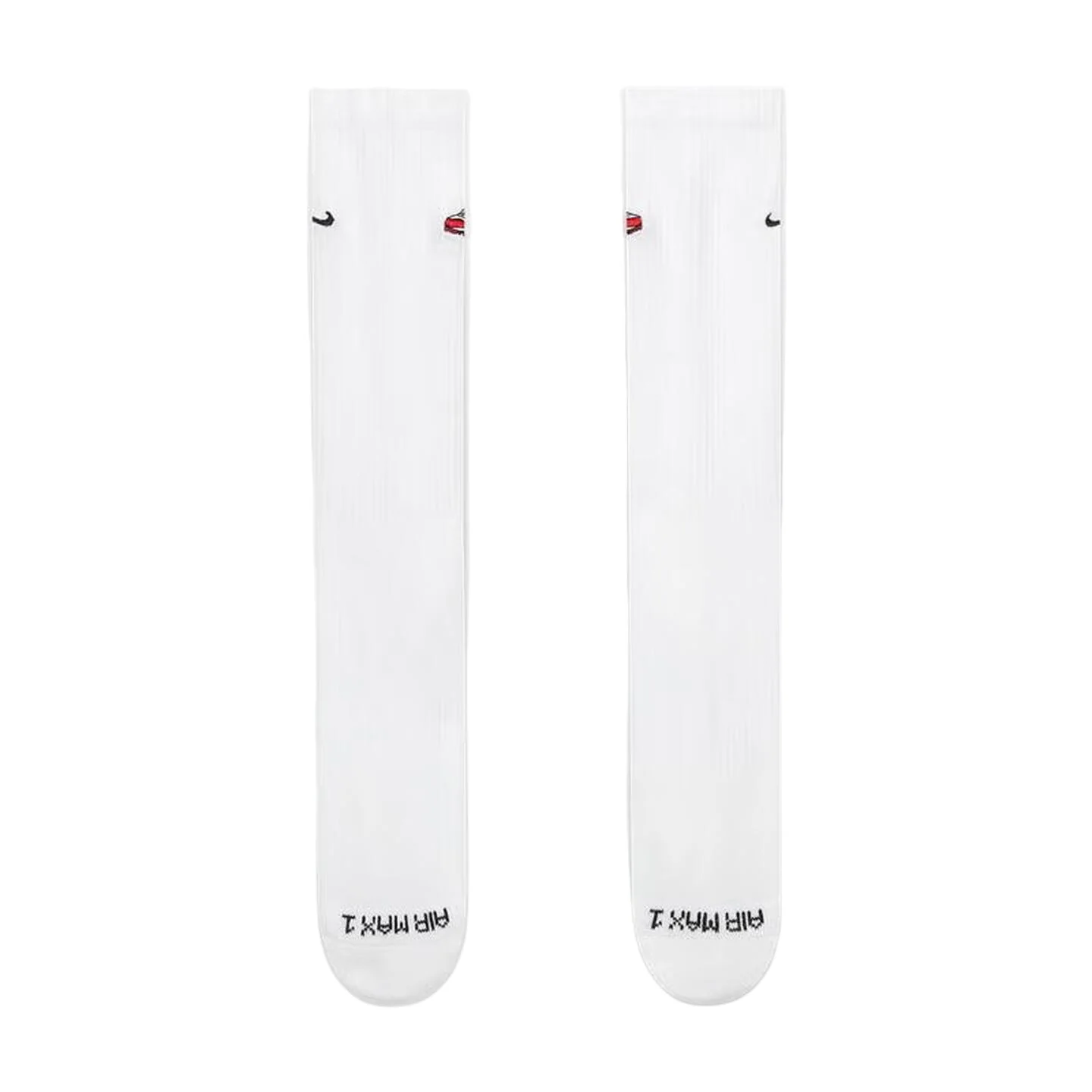 Nike Everyday Plus Logo Embroidered Anti-Slip Durable Quick-Dry Mid-Calf Sports Socks for Men, White, FQ0327-100 view 2