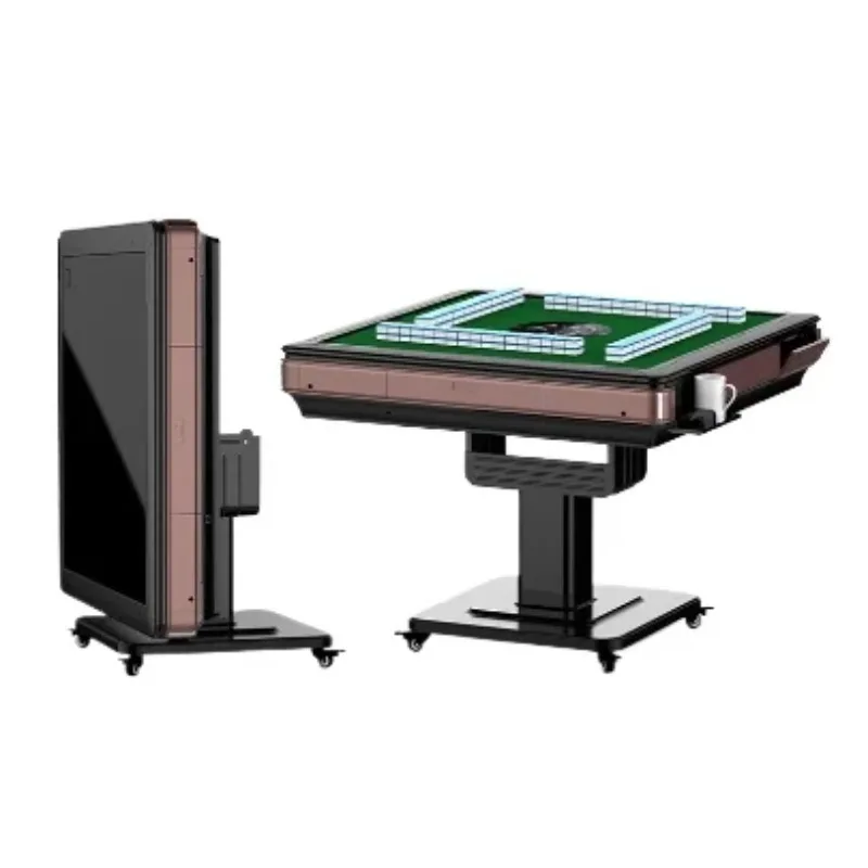 Household Automatic Electric Silent Folding Mahjong Machine, 2024 Upgraded Model, One Table and Dual-purpose