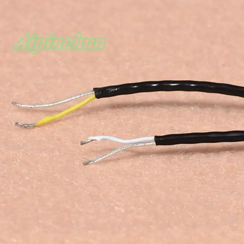 Aipinchun Good Quality 3.5mm 3-Pole Jack DIY Earphone Audio Cable Replacement Headphone Silver-Plate OFC Wire Cord AA0229
