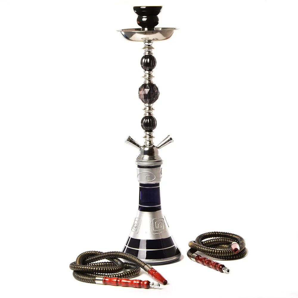 Double Hose Glass Hookah Shisha Pipe Shisha Flavor Bowl Charcoal Tong Narguile Sisha Chicha Completo Nargile Water Pipe Smoking