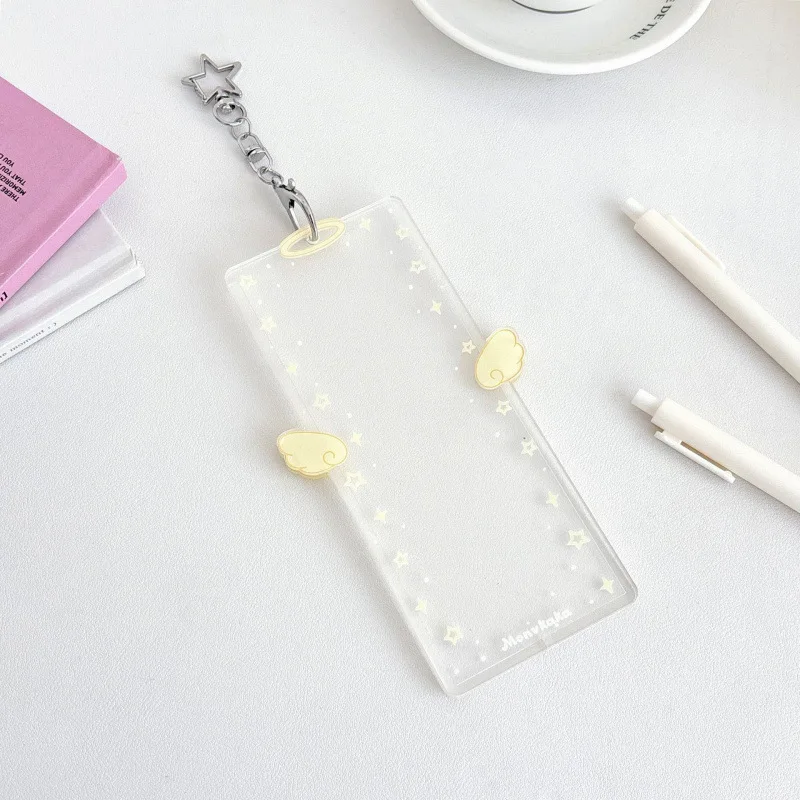 Marcos de cabina de fotos con alas de Ángel acrílicas, álbum de fotomatón para tiras de fotos de 2x6 pulgadas, álbum de boda, soporte para marcapáginas de 2X6