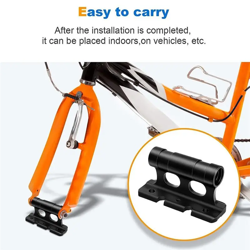 Fits for Bicycle Rack Car Roof-Top Mount Racks Road Bike Carrier Front Fork Quick Release Fixed Clip Parking Rack Bracket