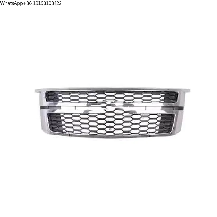 Parrilla Delantera con Moldura Cromada 23320678 23320679, Parrilla Principal Superior Cromada para Chevrolet Tahoe 2015 2016 2017 2018 2019 2020