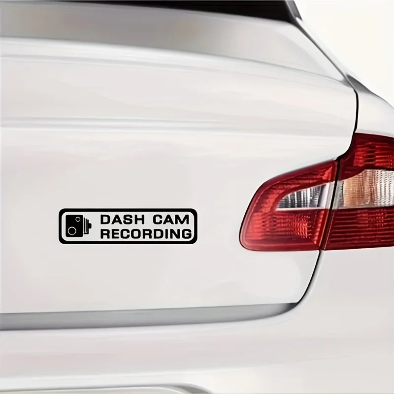 HD Camera Graphic Dash Cam Vinyl Sticker Car Windshield Decal Auto Performance Window Exterior Decor Accessory