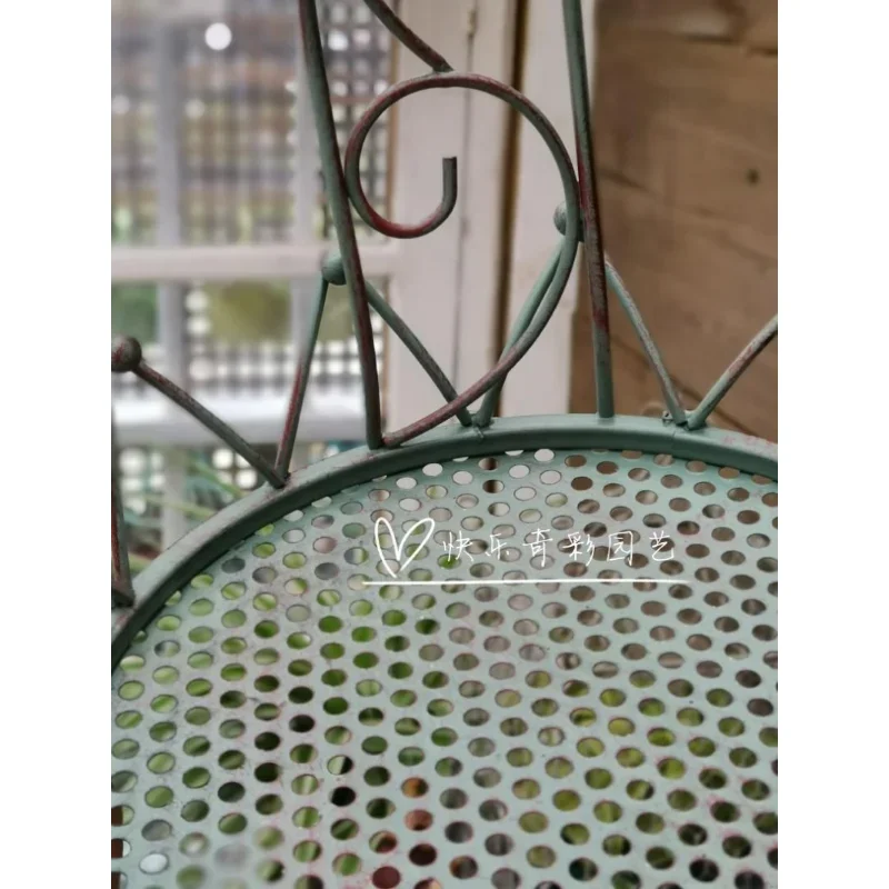 American country wrought iron hanging crown hanging basket courtyard garden balcony space level decoration hanging pot flower st