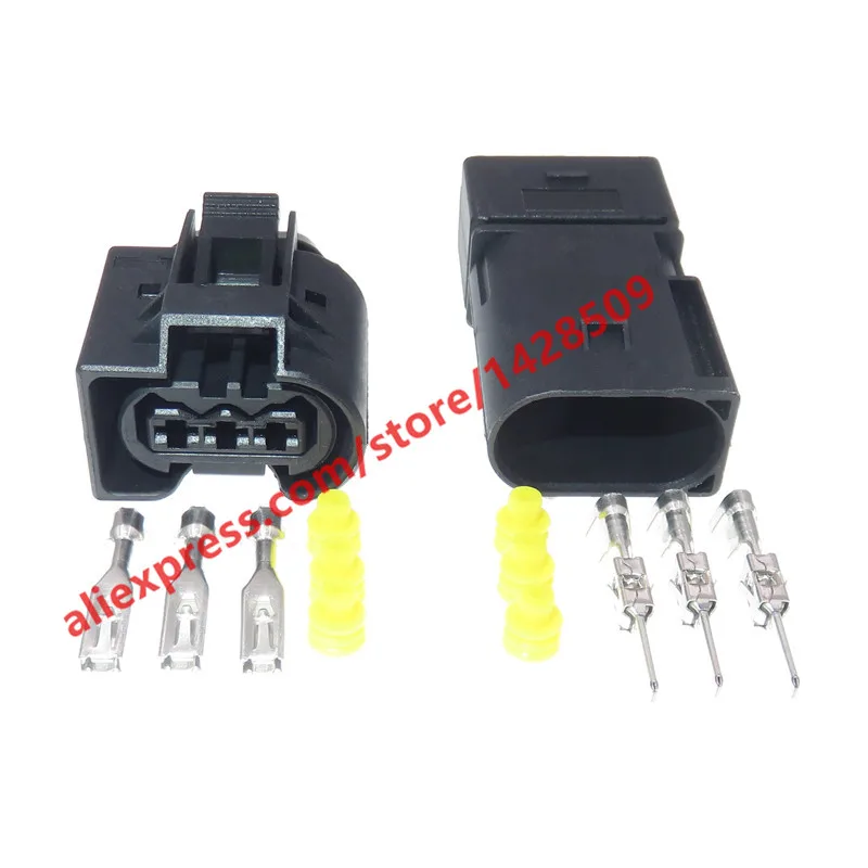 10 Sets Injector Auto Connector ABS Sensor Electrical Wire Connector Female Male 09 4413 11 / 22140492050 For Benz BMW Kostal