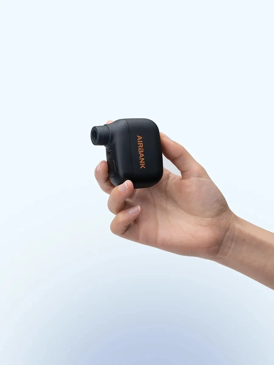 AliExpress AIRBANK AS100 Mini Portable Bicycle Pump Rechargeable Air Inflator 100PSI Type-C Bike Accessories for Bike Schrader Presta Tires