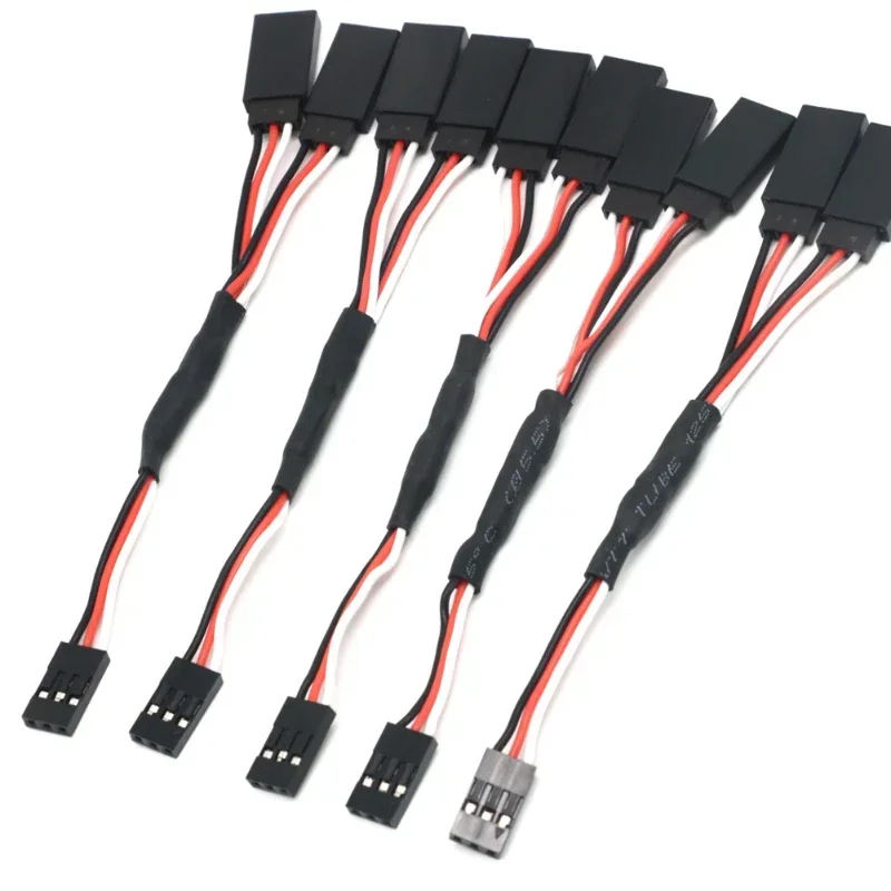 100/150/200/300/500mm RC Servo Y Extension Cord Cable Lead Wire For RC Servo JR Futaba RC Airplane Helicopter Car DIY