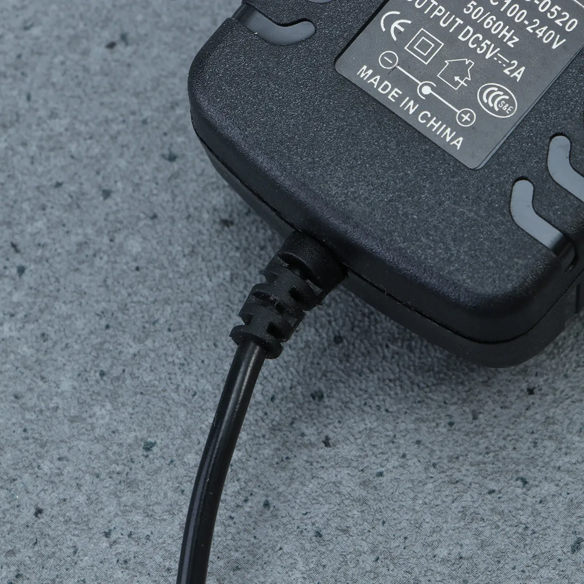 Ac 100-240V 5V 2A .5mm Eu Plug Power Adapter Charger High Performance Portable Travel Charger Compatible with 5V 2A Dc