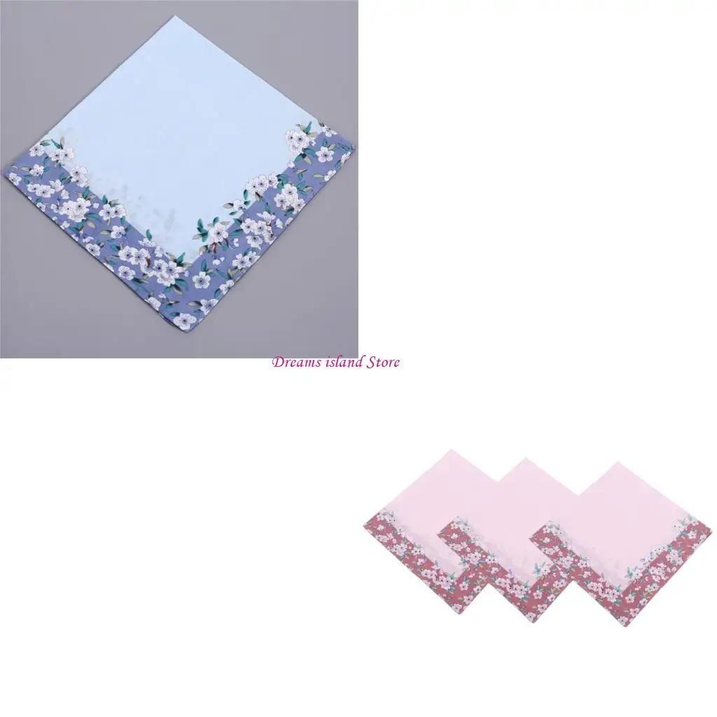 Saputangan saputangan wanita kapas berseru keringat bandana yang dapat digunakan kembali syal leher tipis hx6c