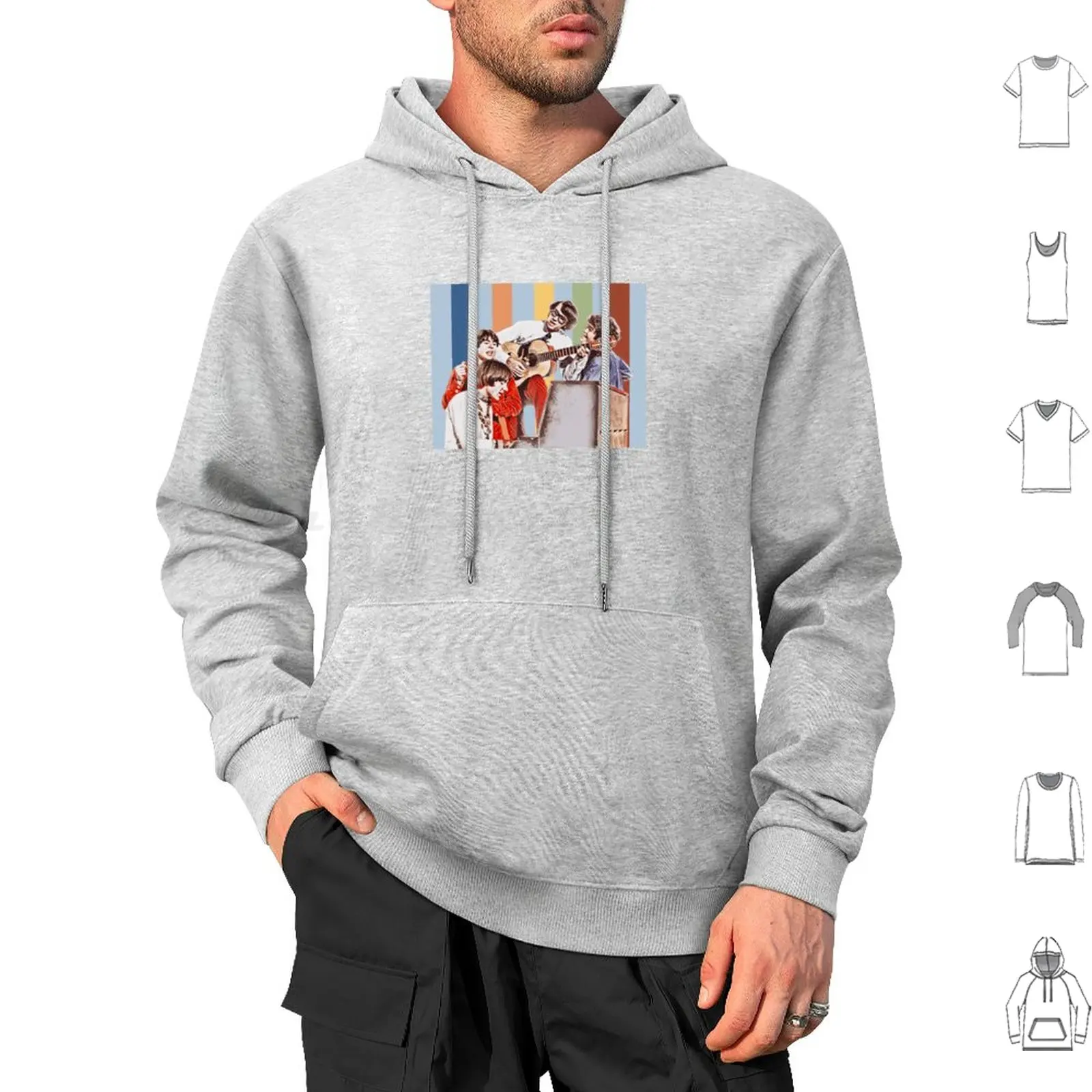 Monkees Hoodie cotton Long Sleeve