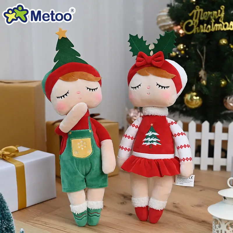 Metoo Doll  Kids Toys Kawaii Christmas Angela Stuffed Animals Plush Toys For Girls Baby Halloween Birthday Gift