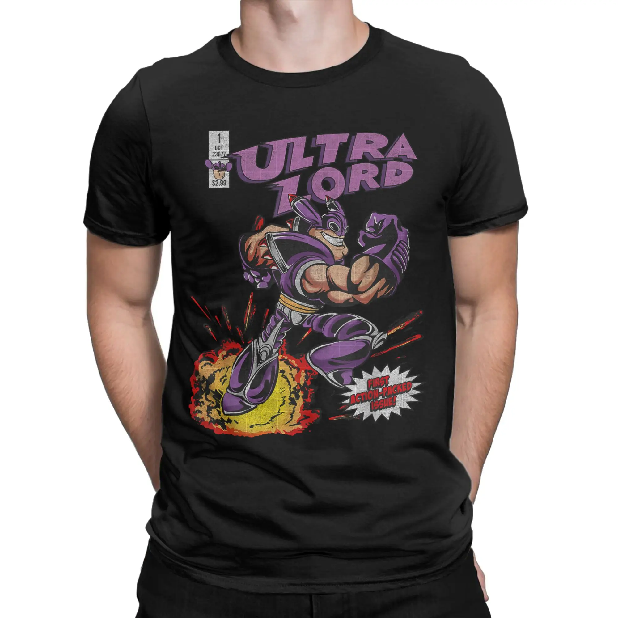 Robot Pet Companion  Classic Jimmy Neutron Funny Graphic 100% Cotton T-Shirt Tees Tops For Men