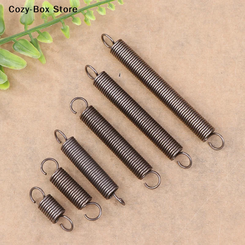 [ZY]1Pcs Extension Tension Spring Springs Steel Hook Expansion Spring Wire Dia 1.0mm Outer Dia 8mm Length 30mm - 300mm[ZY]
