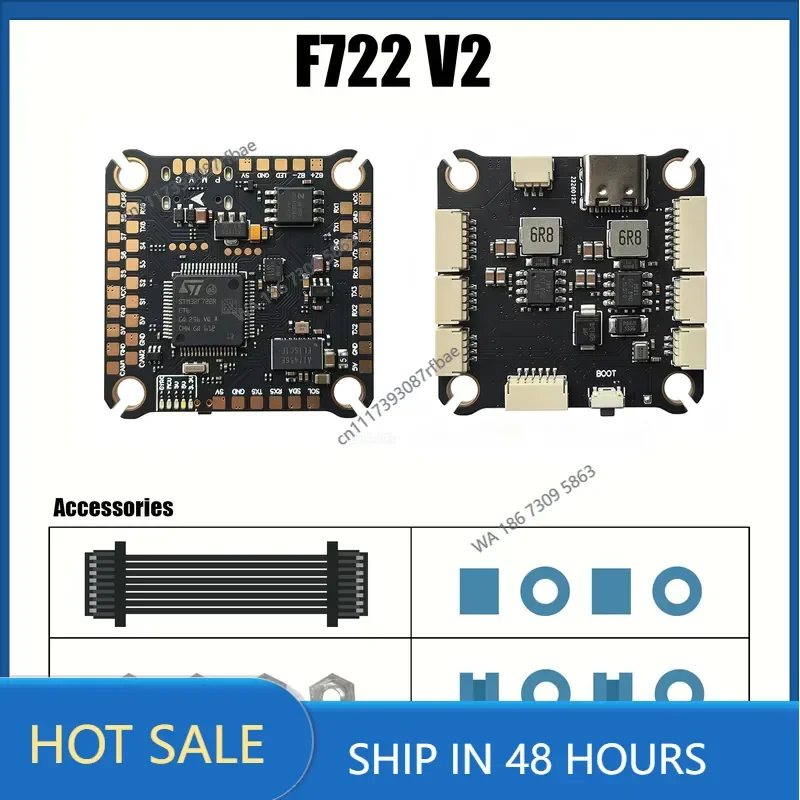 F722 V2 Flight Controller 3-8S Lipo Multi-Channel Power Supply High Efficiency FPV Racing Stack Combo