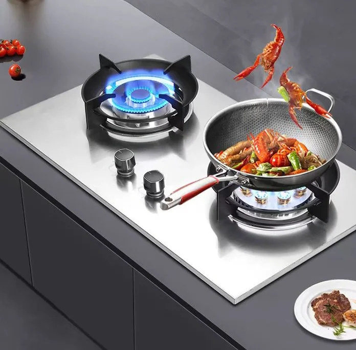 موقد غاز ذكي مدمج - موقد من الفولاذ المقاوم للصدأ بسعر المصنع في الصين للمطابخ الحديثة، موفر للطاقة