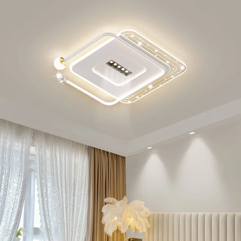 Living Room Light New Bedroom LED Ceiling Light Hall High-end Modern Whole House Indoor Combination Remote Control Lighting