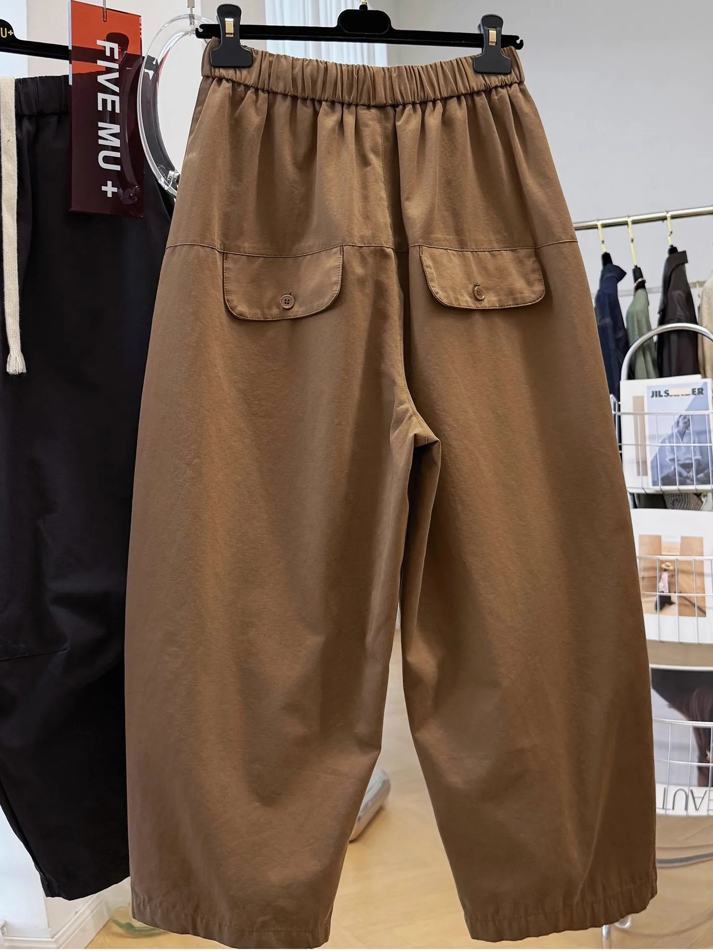 plus Size 300 Pou Pantaloni Harlan Ropetrousers casual di bell'aspetto da donna Pantaloni Harlan Ropet in vita elastica di inizio autunno