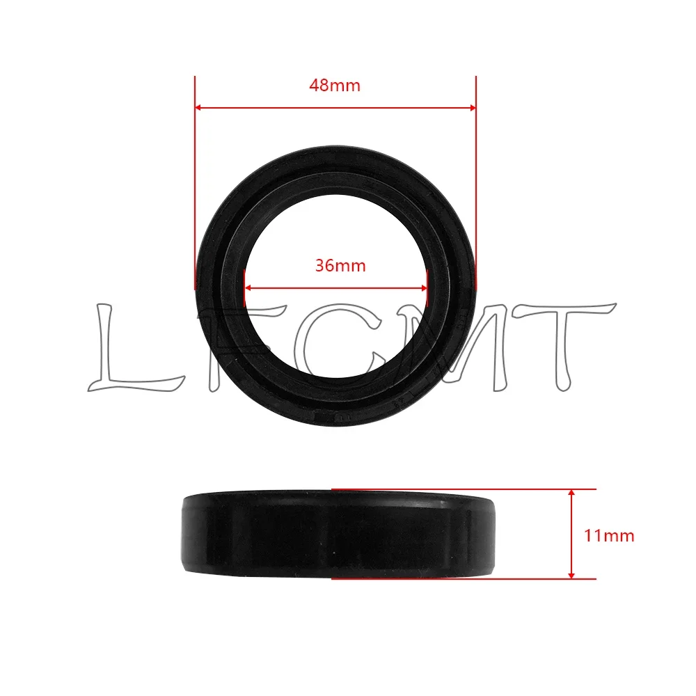36x48x11 36 48 Motorcycle Front Fork Oil Seal Dust Cover Fit for Yamaha X-MAX 125 YP YZ250 XT225 TTR225 TT225 XV535 XV920 Virago