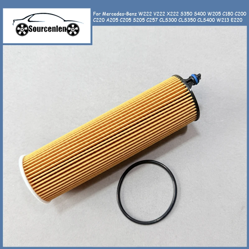 Image of Öl Filter Kit Für Mercedes-Benz W222 V222 X222 S350 S400 W205 C180 C200 C220 A205 C205 S205 C257 CLS300 CLS350 CLS400 W213 E220