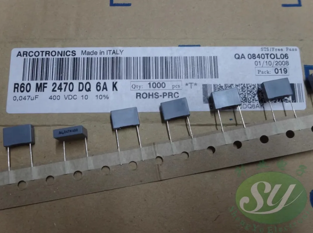 

10PCS AV R60 0.047uf/400V 47nf 473 New film capacitor 10MM