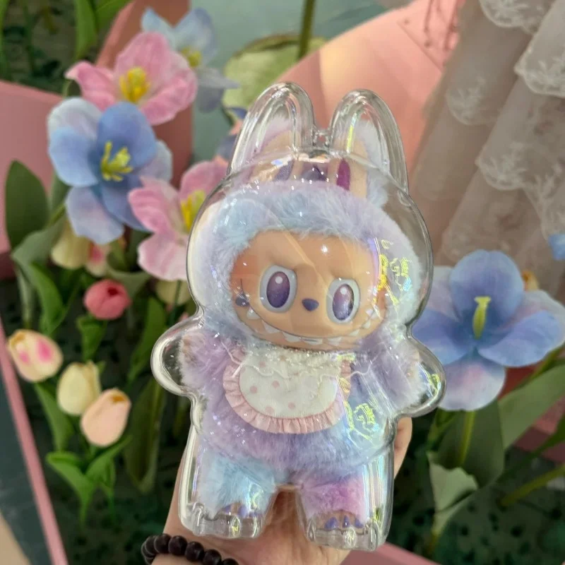

For Labubu 3.0 V1/V2/V3 Protective Acrylic Case Transparent Box Storage Case Cover Dolls Display Bag for labubu outfit