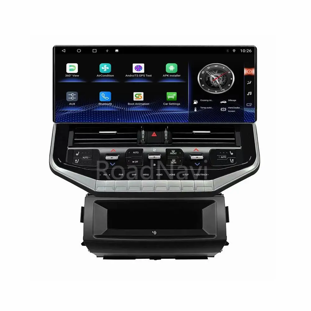 16.2 مشغل ديفيدي للسيارة لتويوتا لاند كروزر LC200 2008-2021 ترقية LC300 راديو السيارة لوحة القيادة Carplay GPS