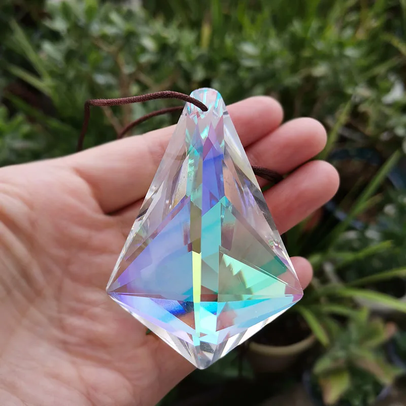 76mm Hanging Suncatcher Crystal Chandelier Prism Parts Chakra Window Decoration Figurine DIY Home Wedding Decor Sun Catcher - view 4