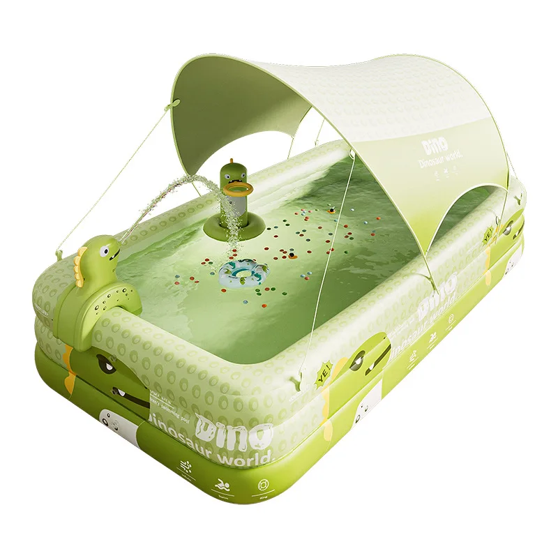 Large Capacity Outdoor Inflatable Water Pool, Thick Family Swim Tank For Home Parent-kid Play