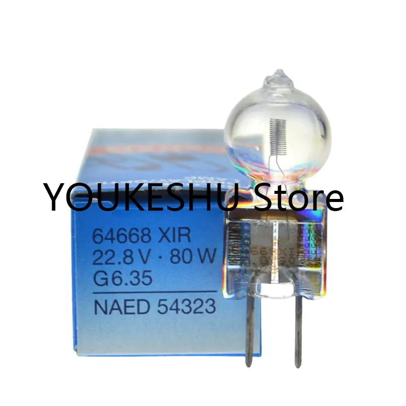 New original 64668 XIR 80W 22.8V G6.35 NAED 54323 halogen lamp 64668 XIR 22.8V 80W Suitable for display and optical equipment
