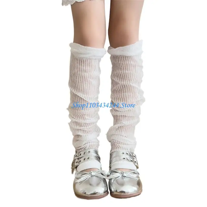 الربيع رقيقة الساق حالة تنفس كومة الجوارب العجل الجوارب الباليه نمط جورب غطاء بلون الذراع كم #4