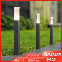 27/40cm 7W Square Aluminum Pillar Path Aisle Waterproof Lawn Lamps Garden Street Patio Ground Landscape LED Lighting Home Decor