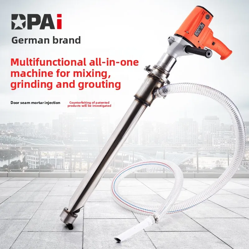 Small cement grouting machine, grinder, putty mixing and feeding, door seam mortar pouring, window anti-theft door grouting mine
