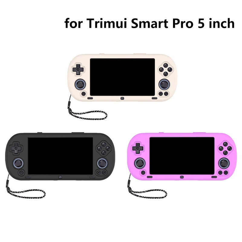 Dust-Proof Silicone Game Console Protective Case For Trimui Smart Pro 5 Inch Gaming Machine Protector Gamer Accessories